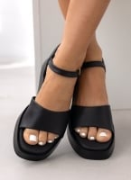 Σανδάλια flatforms δερμάτινα Ragazza 01160