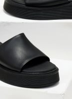 Σανδάλια flatforms δερμάτινα Ragazza 01235