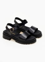 Σανδάλια flatforms δερμάτινα Ragazza 0543