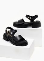 Σανδάλια flatforms δερμάτινα Ragazza 0543