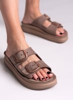Σανδάλια flatforms δερμάτινα ZEFI FANTASY SANDALS