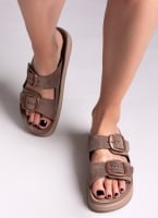 Σανδάλια flatforms δερμάτινα ZEFI FANTASY SANDALS