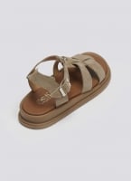 Σανδάλια flatforms καστόρινα gladiator Estil