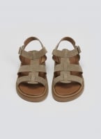 Σανδάλια flatforms καστόρινα gladiator Estil
