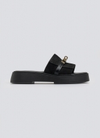 Σανδάλια flatforms καστόρινα με λουράκι iris