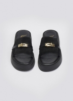 Σανδάλια flatforms καστόρινα με λουράκι iris