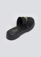 Σανδάλια flatforms καστόρινα με λουράκι iris