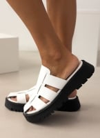 Σανδάλια flatforms fisherman από γνήσιο δέρμα TFP