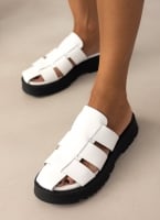 Σανδάλια flatforms fisherman από γνήσιο δέρμα TFP