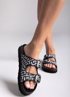 Σανδάλια flatforms με φάσες και τοκάδες