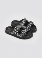 Σανδάλια flatforms με φάσες και τοκάδες