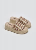 Σανδάλια flatforms με πλεκτό σχέδιο Refresh 172842