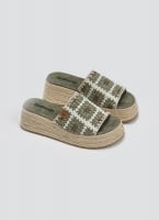 Σανδάλια flatforms με πλεκτό σχέδιο Refresh 172842