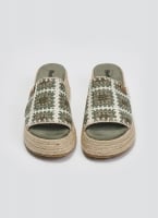 Σανδάλια flatforms με πλεκτό σχέδιο Refresh 172842