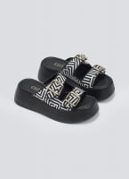Σανδάλια flatforms με print Estil