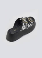 Σανδάλια flatforms με print Estil