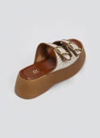 Σανδάλια flatforms με print Estil