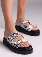 Σανδάλια flatforms με print Mariella Fabiani 2551/95
