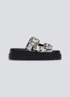 Σανδάλια flatforms με print Mariella Fabiani 2551/95