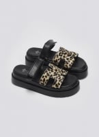 Σανδάλια flatforms με print Mariella Fabiani 2554/91