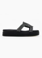 Σανδάλια flatforms με στρας Estil
