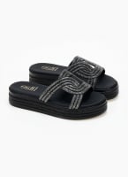 Σανδάλια flatforms με στρας Estil