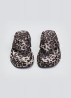 Σανδάλια flatforms υφασμάτινα με print