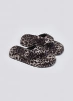 Σανδάλια flatforms υφασμάτινα με print
