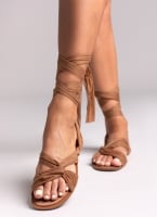 Σανδάλια lace up με κόμπο Corina