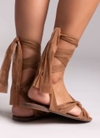 Σανδάλια lace up με κόμπο Corina