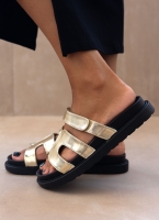 Σανδάλια ματ με velcro αυτοκόλλητο ERYNN