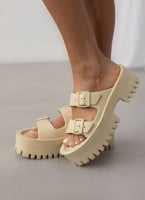 Σανδάλια platforms sporty με φάσες