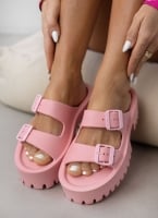 Σανδάλια platforms sporty με φάσες