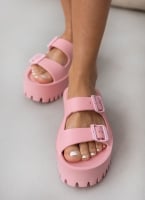 Σανδάλια platforms sporty με φάσες