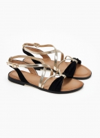Σανδάλια suede με crossover λουράκια ERYNN