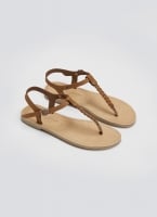 Σανδάλια suede με κάθετο λουράκι Tfp