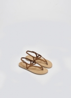 Σανδάλια suede με κοτσιδάκια Tfp