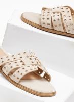 Σανδάλια suede με στρογγυλά τρουκς ERYNN