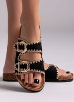 Σανδάλια suede με τοκάδες ERYNN