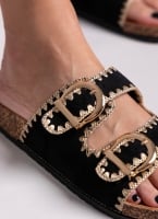 Σανδάλια suede με τοκάδες ERYNN