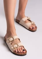 Σανδάλια suede με τοκάδες ERYNN