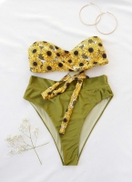 Σετ bandeau bikini με corset slip