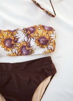 Σετ bandeau bikini με corset slip