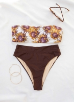 Σετ bandeau bikini με corset slip