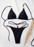 Σετ bikini τριγωνάκι με κρίκους