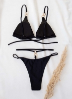 Σετ bikini τριγωνάκι με κρίκους