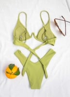 Σετ bikini τριγωνάκι με μπανέλα