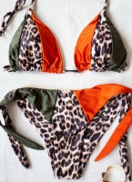 Σετ brazilian bikini με animal print