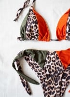 Σετ brazilian bikini με animal print