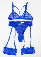 Σετ εσώρουχα see through με ζαρτιέρες